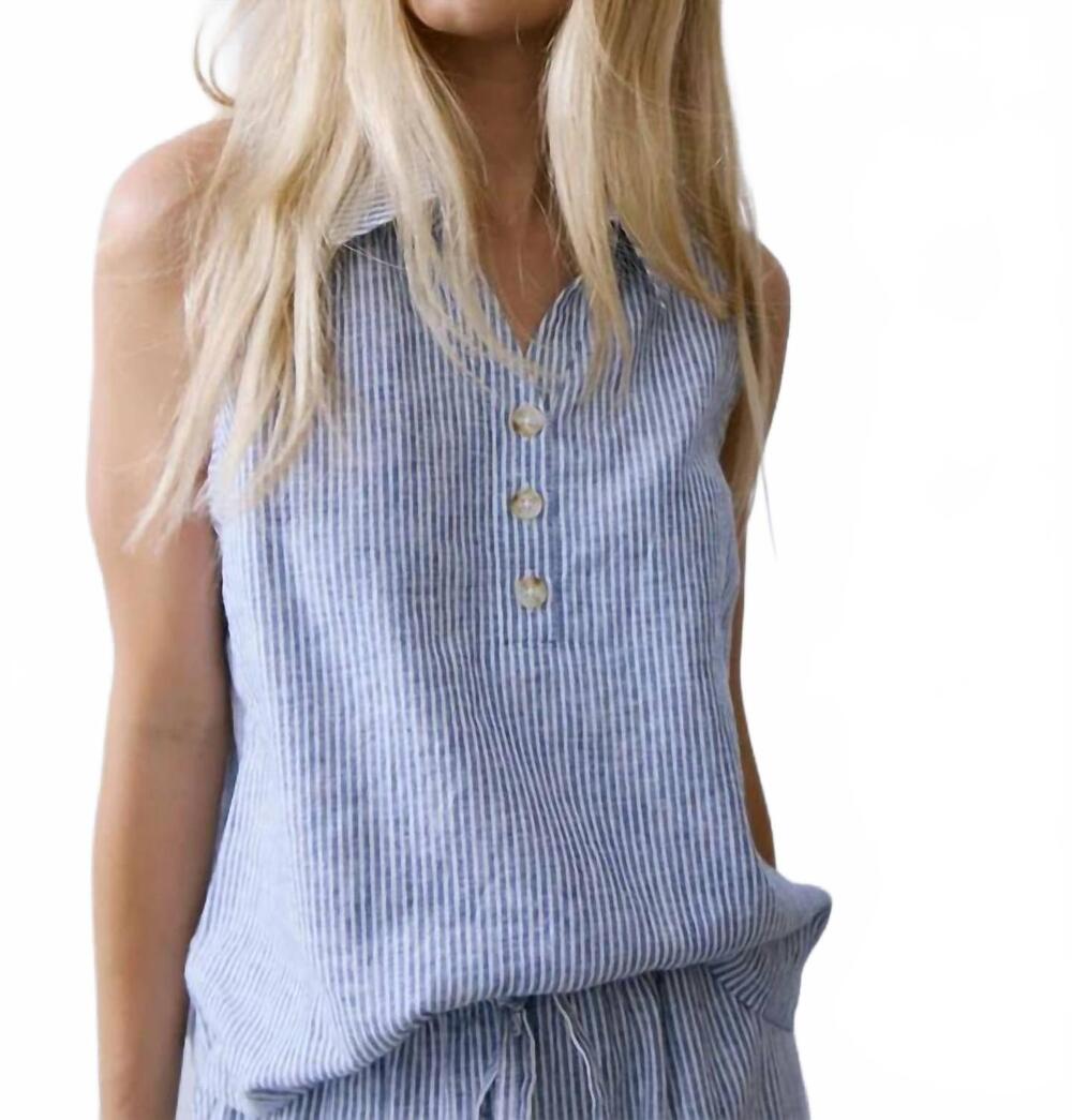 NEW MELISSA NEPTON bassin shirt in navy stripe